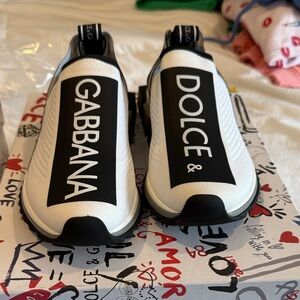 Dolce & Gabbana Monochrome Slip-On Sneakers